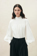 Chicago Reversible Deconstructed Scarf Tie Blouse