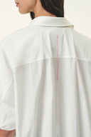 Claire Puff Sleeve Bubble Shirt in Cotton Blend
