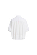 Claire Puff Sleeve Bubble Shirt in Cotton Blend