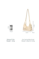 Clio Slouchy Swing Bag in Smooth Top-Grain Leather