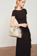 Clio Slouchy Swing Bag in Smooth Top-Grain Leather