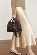 Clio Slouchy Swing Bag in Smooth Top-Grain Leather