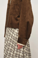 Coddenham Jacket in Faux Suede