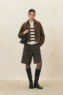 Coddenham Jacket in Faux Suede
