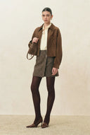Coddenham Jacket in Faux Suede