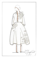 Colette Embroidery Shirt in Linen Blend