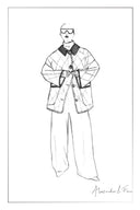 Udelle Kontrast Cordkragen Daunenjacke aus Mattem Baumwollstoff mit Graphen