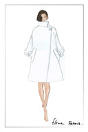 Telos Plaid Reversible Midi Coat in Wool Blend