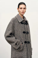 Abrigo convertible con capucha Pentlow en tejido de lana merino