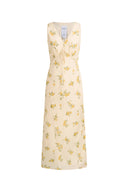 Lumina Floral Sleeveless Dress in Crinkle Gauze