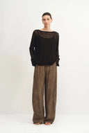 Hermione Lounge-Hose aus sandgewaschener Viskose