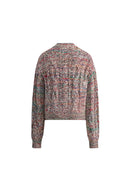 Cardigan Hygge a trecce irregolari in lana merino