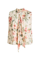 Eli Sleeveless Rosie Sleeveless Top in Mulberry Silk Satin