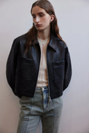 Coddenham Kurze Jacke aus Kunstleder