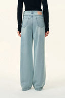 Eman Jeans mit geradem Bein aus Baumwoll-Denim