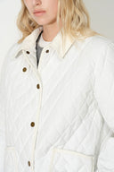 Rory Cropped Quilted Jacket with Corduroy Collar