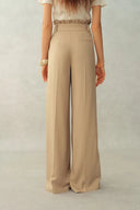 Clemence Lace Waist Pants in Premium Acetate