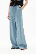Seren Elastic Waist Wide-Leg Jeans in Lyocell Denim