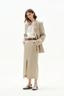 Amy Hand Sewn Blazer in Dew Retted French Linen