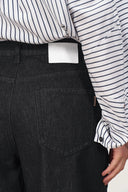Yori lässige Jeans mit weitem Bein aus Baumwoll-Denim