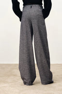 Oakley Oversized Suit Pants in Lightweight Merino Herringbone