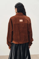 Aaliyah Dropped Shoulder Jacket in Corduroy Cotton