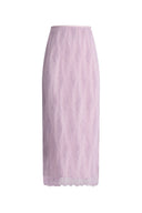 Jupe midi Xyla en dentelle plissée