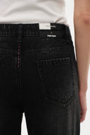Balled Straight Leg Jeans in Cotton Denim