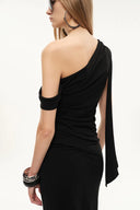 Overture One-Shoulder Ruched Top in Four Way Stretch Fabric