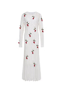 Convallaria Handcrafted Crochet Dress in Cotton Viscose Knit