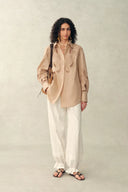 Éloïse Paisley Eyelet Shirt in Pima Cotton Poplin