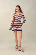 Mavis Multi Stripe Knit Shorts