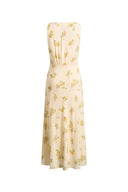 Lumina Floral Sleeveless Dress in Crinkle Gauze
