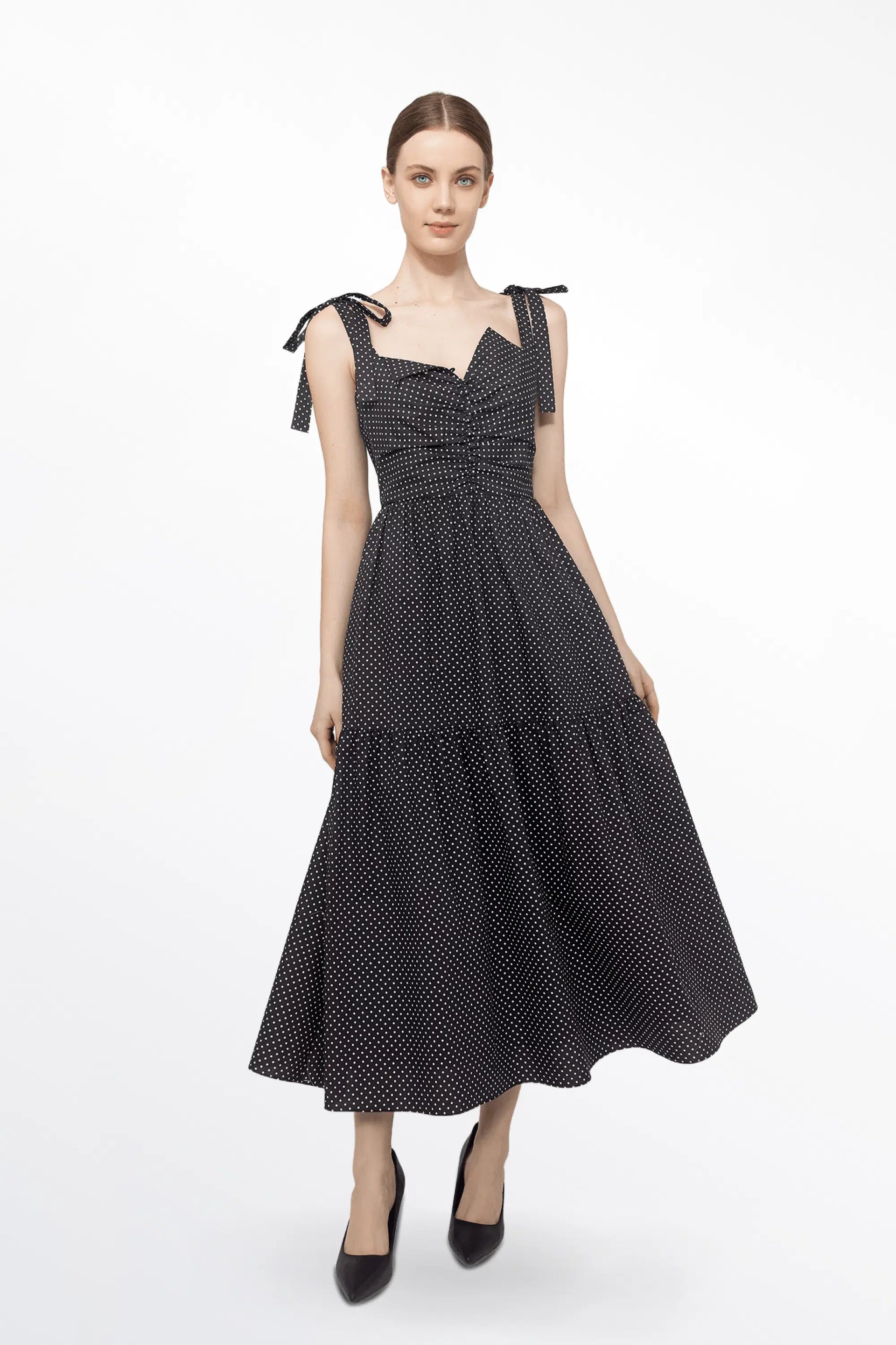 Lola Polka Dot Dress Cotton