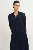 Doe Spitzenkleid aus Crepe Georgette
