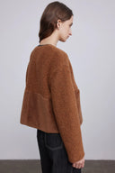 Orla Paneled Short Coat in Wool