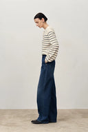 Soren Gerade geschnittene Jeans mit weitem Bein aus dehnbarem Denim