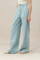 Jeans larghi leggeri Cindy in denim vintage lavato