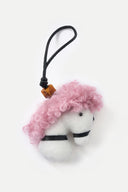 Charm para bolso Sita Pony en fieltro de lana y cuero