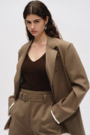 Prevernae Structured Blazer in Fine Wool Blend