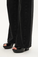 Balled Straight Leg Jeans in Cotton Denim