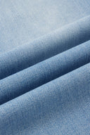 Prevernae Washed Wide-Leg Jeans in Cotton Denim