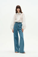 Ella Gürteljeans mit Waschung aus Lyocell Denim