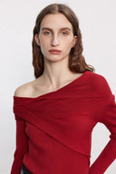 Venus Convertible Off Shoulder Long Sleeve Top