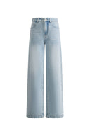Eman Jeans mit geradem Bein aus Baumwoll-Denim