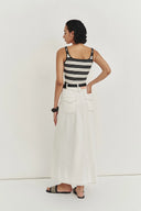 Harper Maxi Skirt in Lyocell Denim