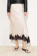 Sonnet Polka Dot Lace Trim Skirt