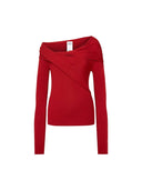 Venus Convertible Off Shoulder Long Sleeve Top