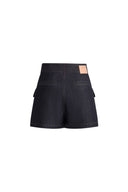 Zach Denim Shorts in Silk-Cotton Denim