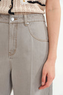 Karin Baggy Jeans in Washed Cotton Denim